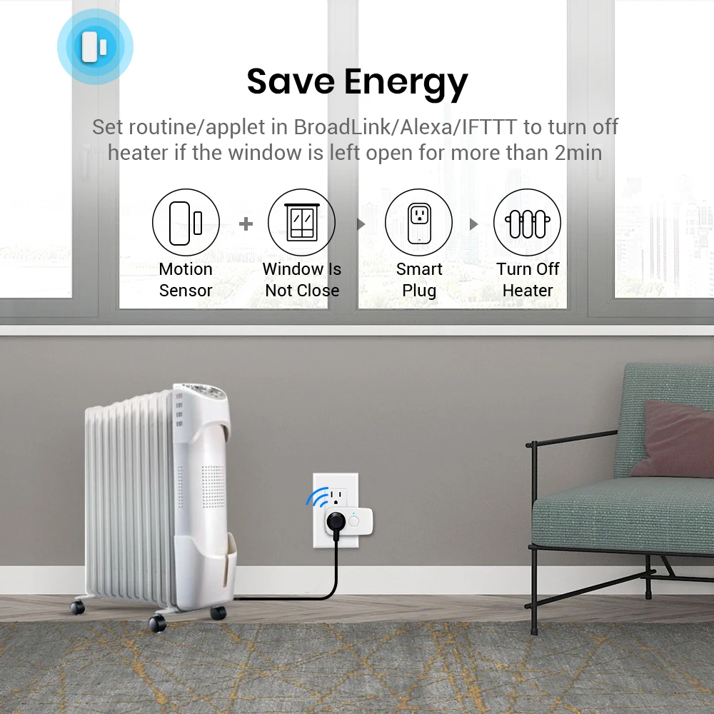 Broadlink CE RoHs Smart WiFi Door Window Sensor