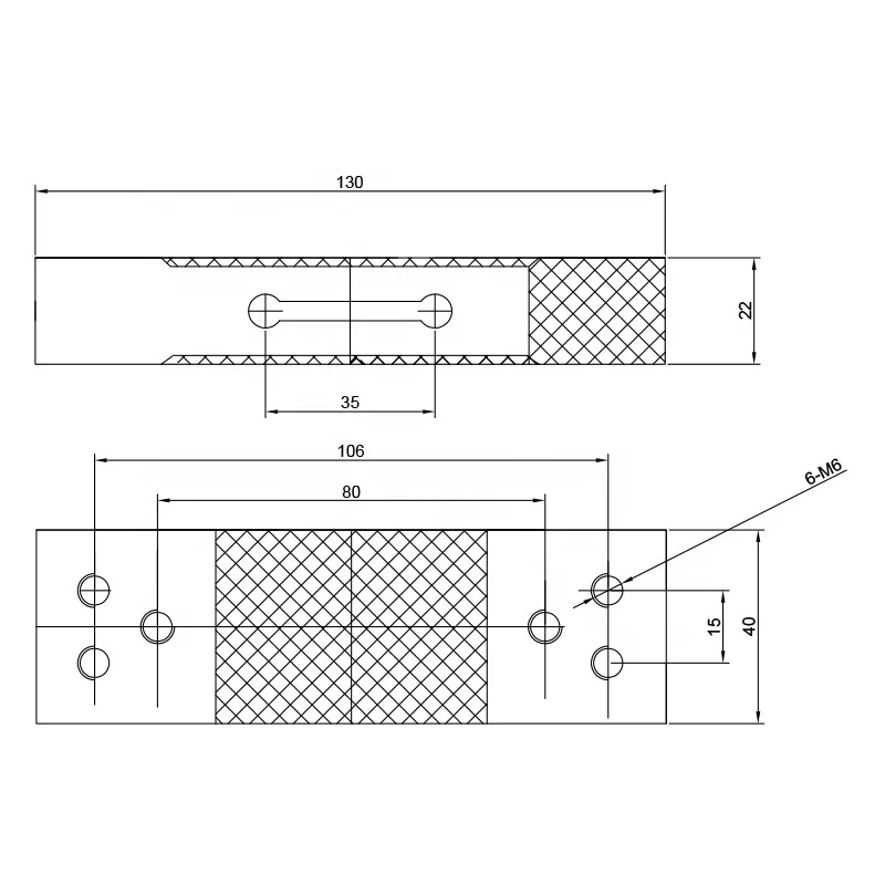 Electronic Load Cell Scale High Precision Parallel Beam Weighing Sensor Scale for 20kg 60kg 80kg 100kg 200kg