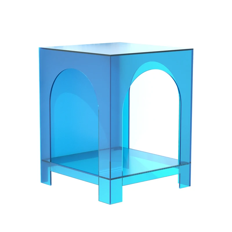 Factory Direct Luxury Color Acrylic Storage Sofa Table Small Coffee Side Table