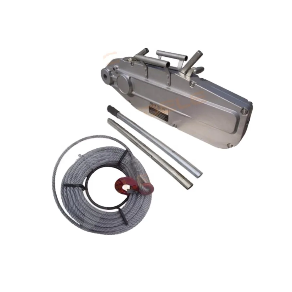 wire rope  DSL-TW3200B  hand winch  manual  anchor pully machine trailer winches Wire Rope Tractor 3.2ton