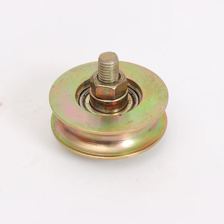 100mm galvanized U groove Sliding Gate Wheel with Internal bracket