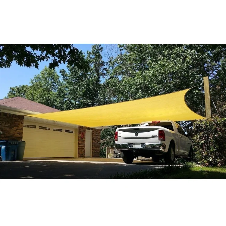 Sun Protection High Density Camping Trailer Van Tent Car Parking Shade Sails Square Canopy Carport Sunshade