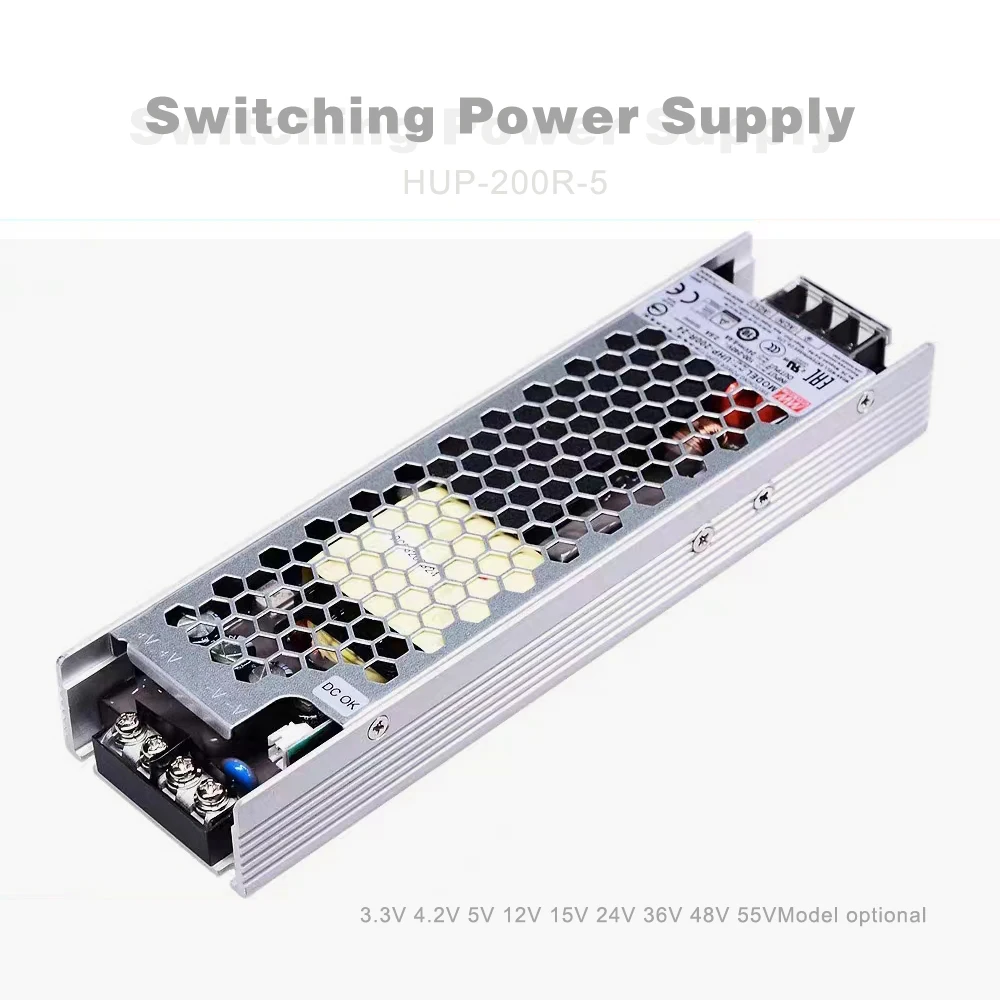 Высокоэффективный 5v 40a 200w импульсный источник питания для светодиодного