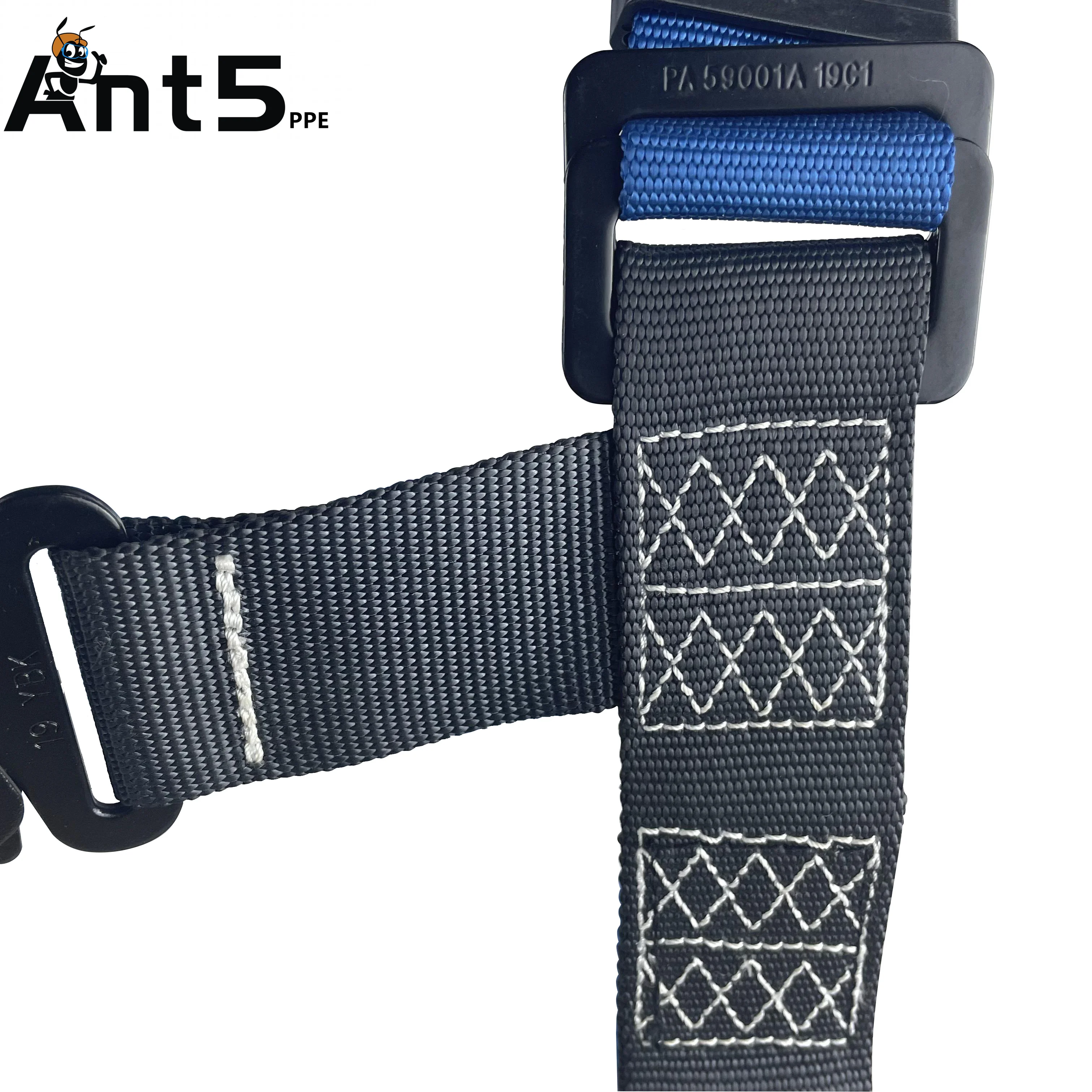 ANT5PPE 3 Point Adjustable Construction Full Protective Belt Climbing Safety Harness with Quick Release Buckle and D-ring