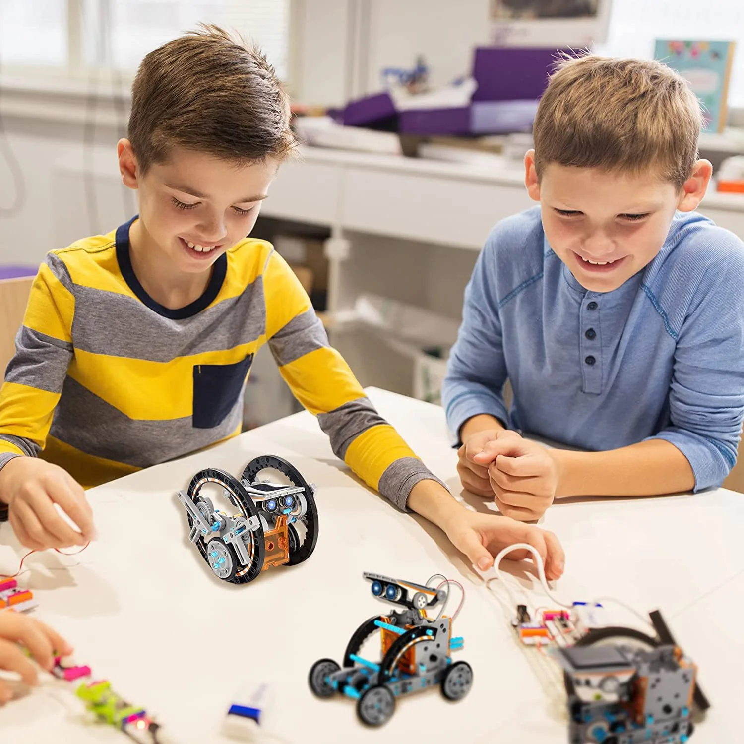 Updated Version 13-in-1 STEM Education Solar Robot Toys DIY Building Science Experiment Activites Kits for Kids Aged 8-10 Gifts