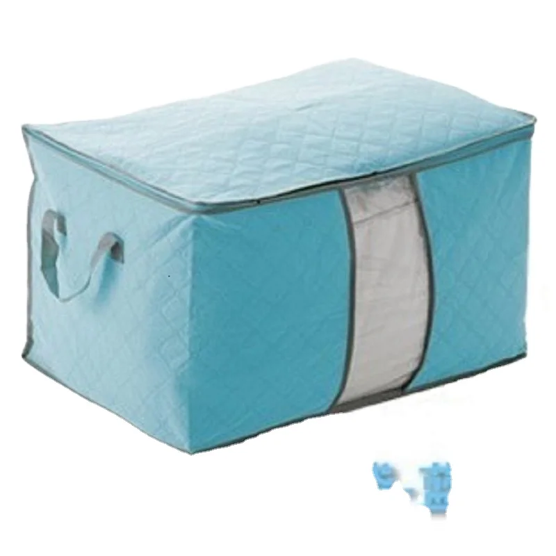 colorful bamboo charcoal quilt storage colorful quilt storage, clothing storage and finishing bag, dust-proof Large