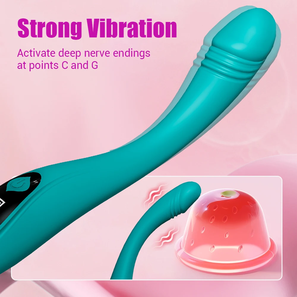 Mini Wand Vibrator LCD Display Masturbation Machine Female Vibrator Toys for Women