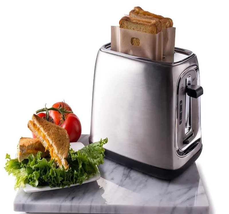 Household usage  food grade Toast Pocket with ptfe home baking cooking bread bag 17*19cm reusable sandwich bag