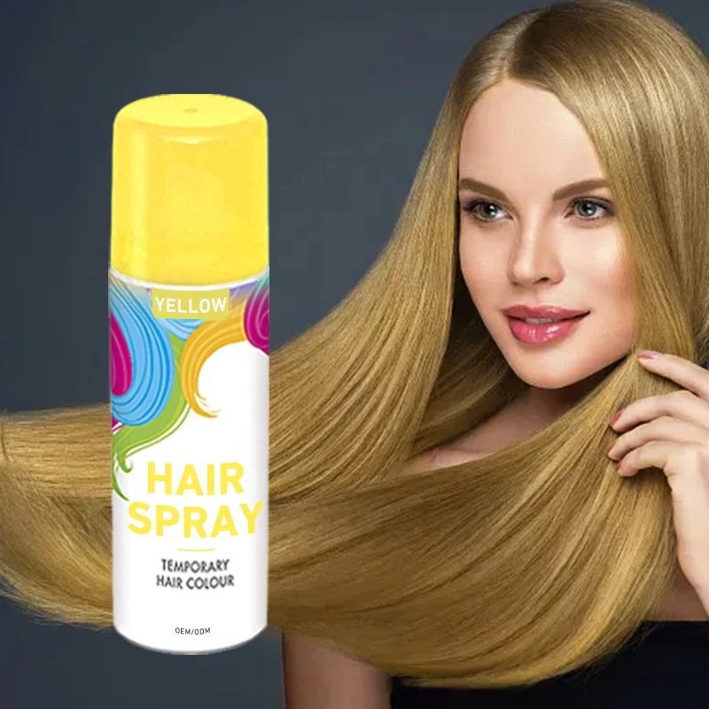 200ml bulk sale custom 12 colors glitter hairspray hair darkening spray