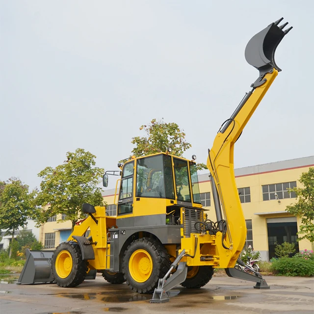 Diesel Mini Backhoe loader 8 ton CE EPA China Sale 4 wheel drive new backhoe and loader Applicable earthmoving machinery