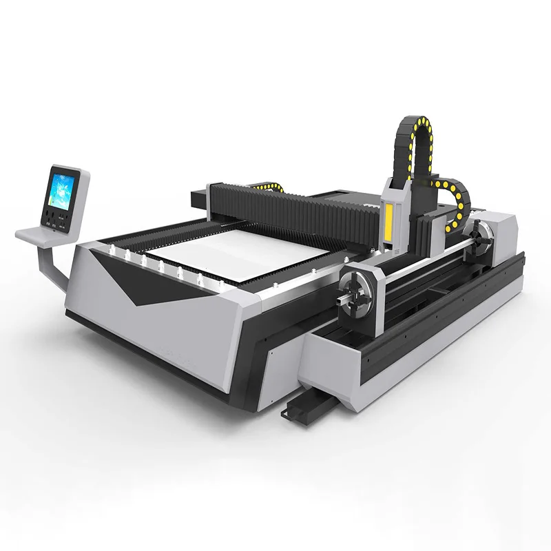 2000W 3000W 4000W To make money style Fiber laser cutting machine with cover and exchange table