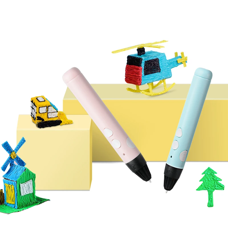 Supermarket Hot Sale 3D Printing Intelligent Print Filament Pla Magic Pen Kids 3D Pen Refills Drawing Toys 3D Printer Pen