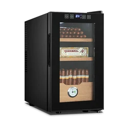 Jc-23C1 Hot On Amazon Spanish Cedar Shelves Electronic Thermoelectric Cigar Fridge