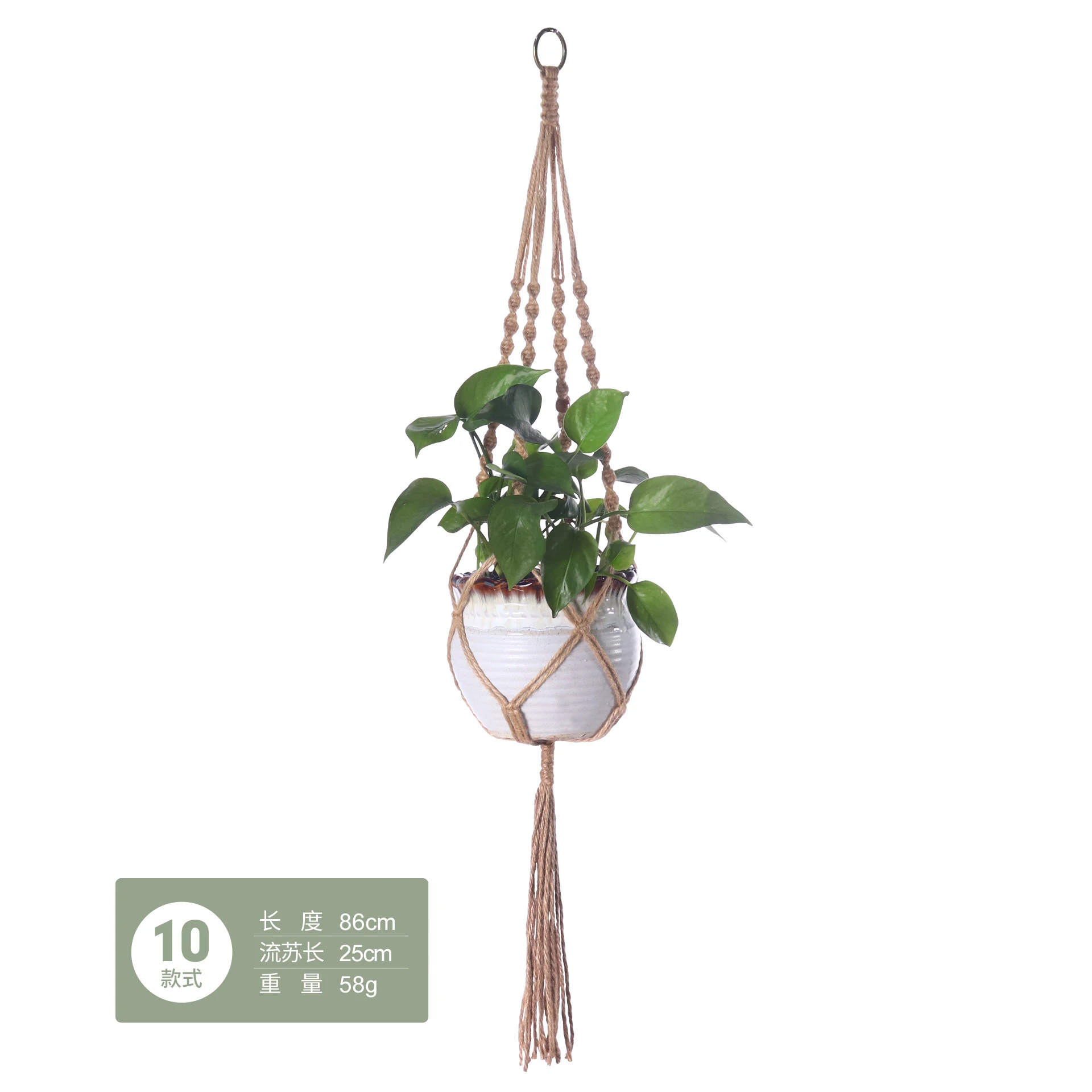 Macrame Plant Hangers With Hanging Air Plants Holders