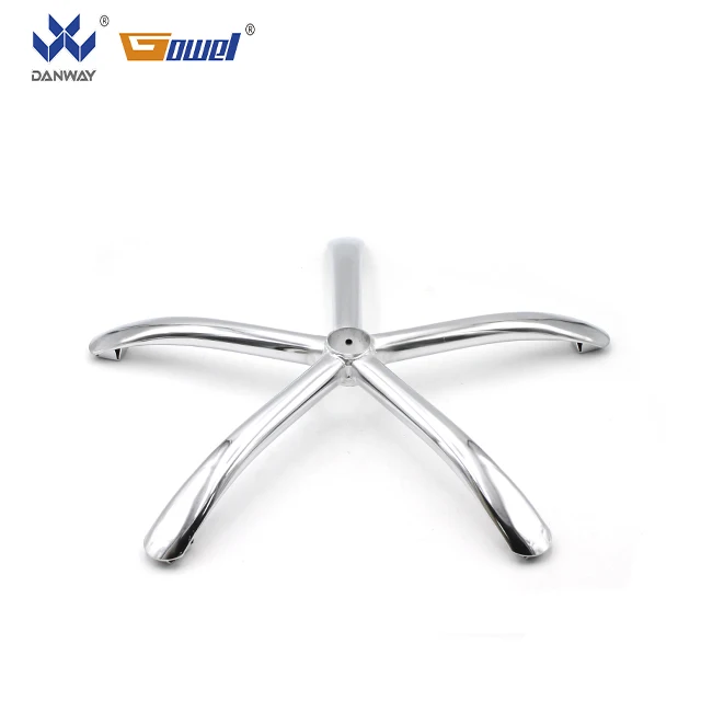 Modern chromed iron steel metal base furniture hardware accessories spare parts office chair components