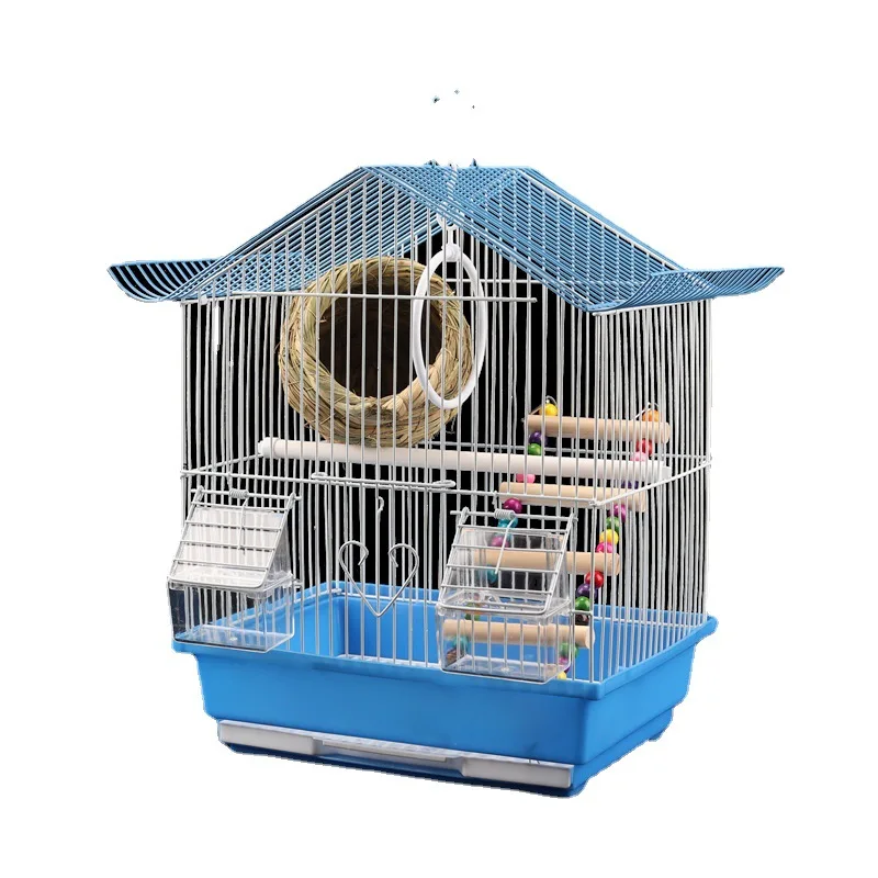 Hot Selling  pet animal parrot bird large big cage for bird canary house nest cages of birds pigeon cage foldable metal