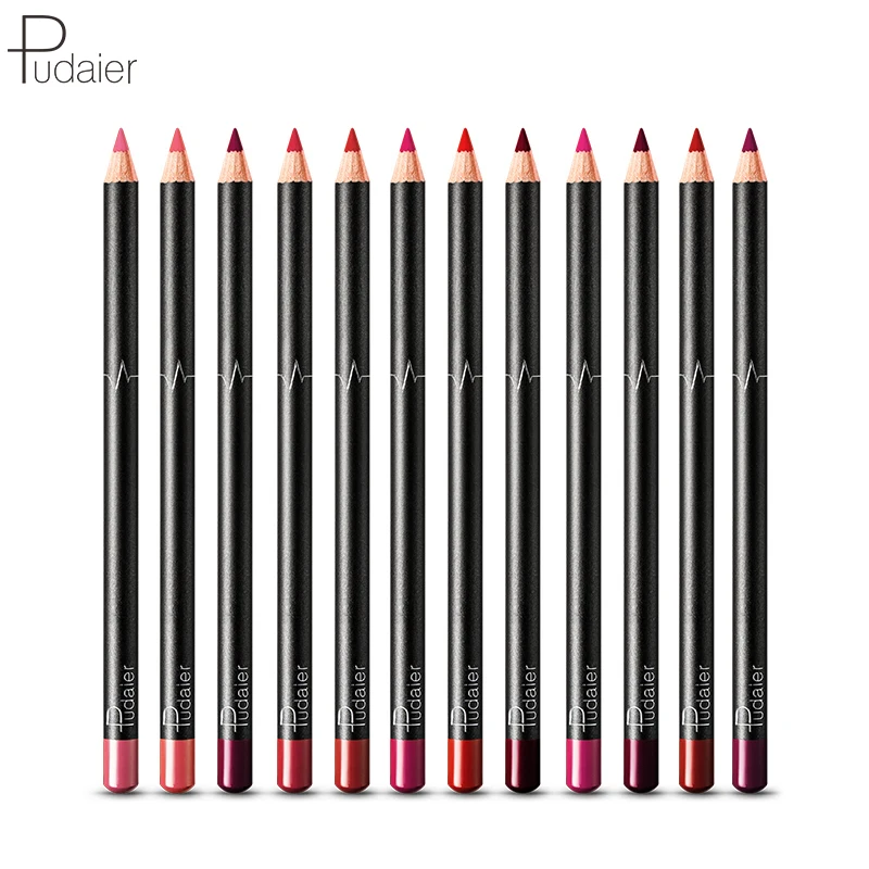 Wholesale 12 PCS Lipliner Set Waterproof Long-lasting Smooth Matte Lip Liner Pencil Private Label