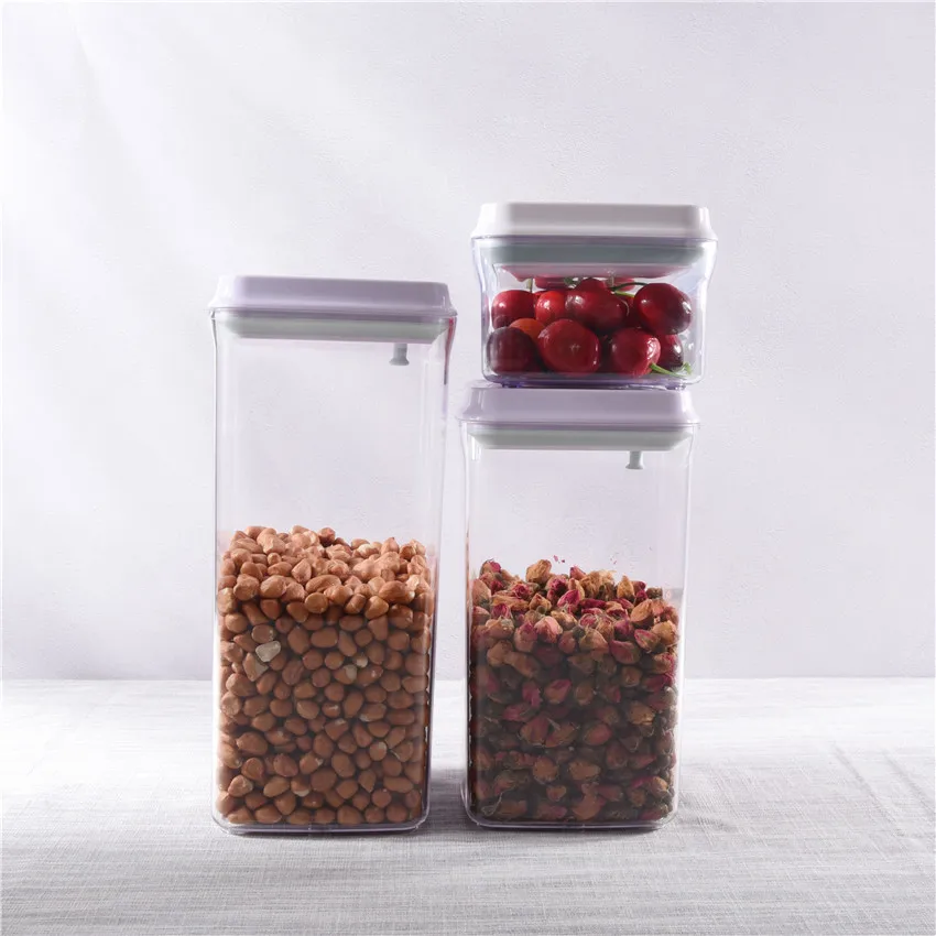 BPA Free Light weight POP UP design kitchen storage tin for home organizer