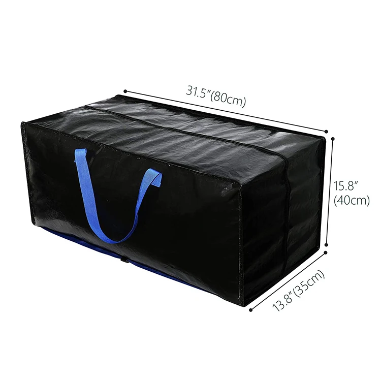 Extra Large Polypropylene Custom Size Storage Moving Bags With Backpack Straps