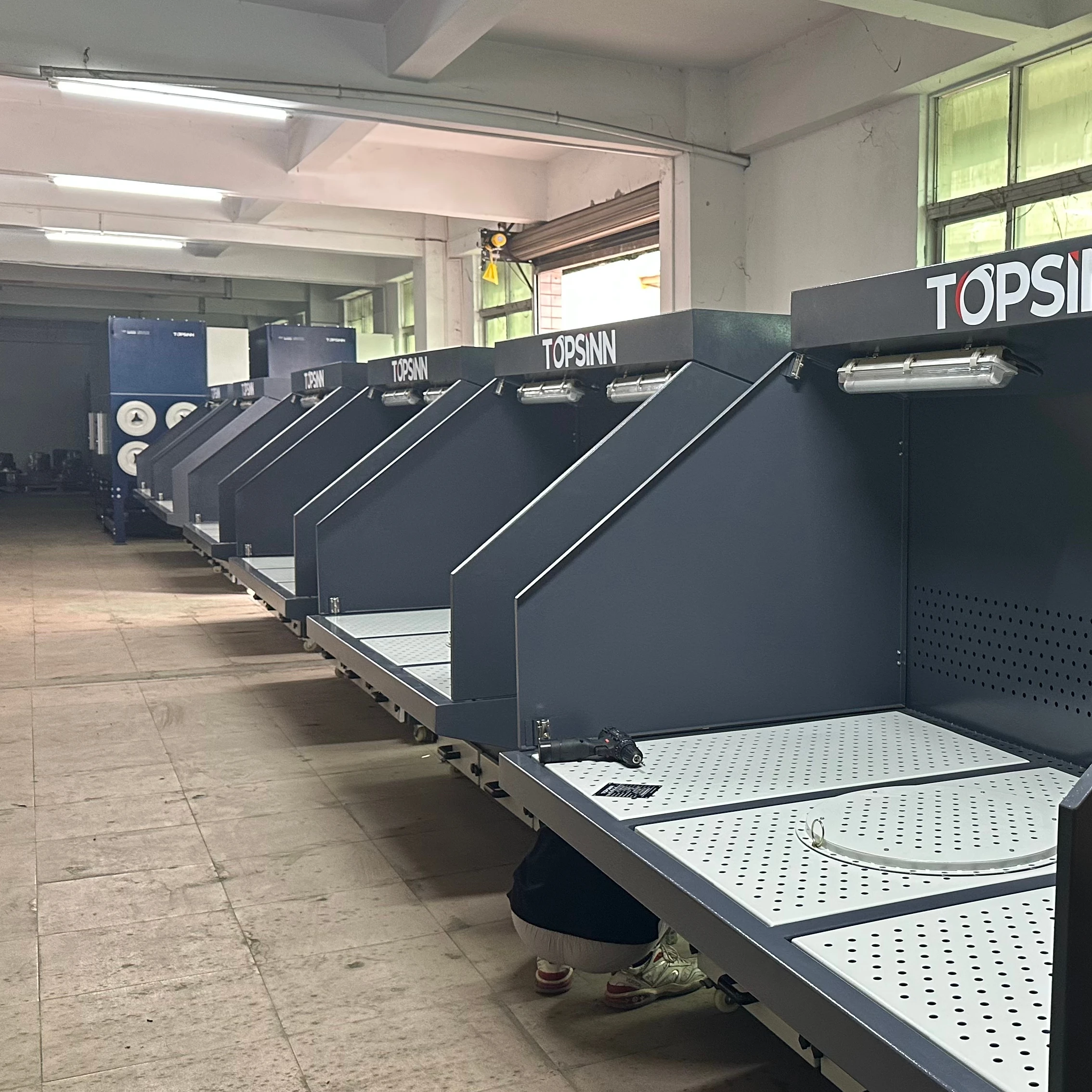 Factory Price Efficiency Grinding Polishing Sanding Use Downdraft Table Sanding Dust Collection Table