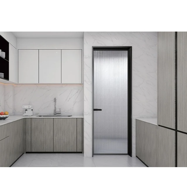 Best New Product of 2023 Interior Door Aluminum Alloy Glass Waterproof Modern Wood Glass Door Design School Doors with Glass