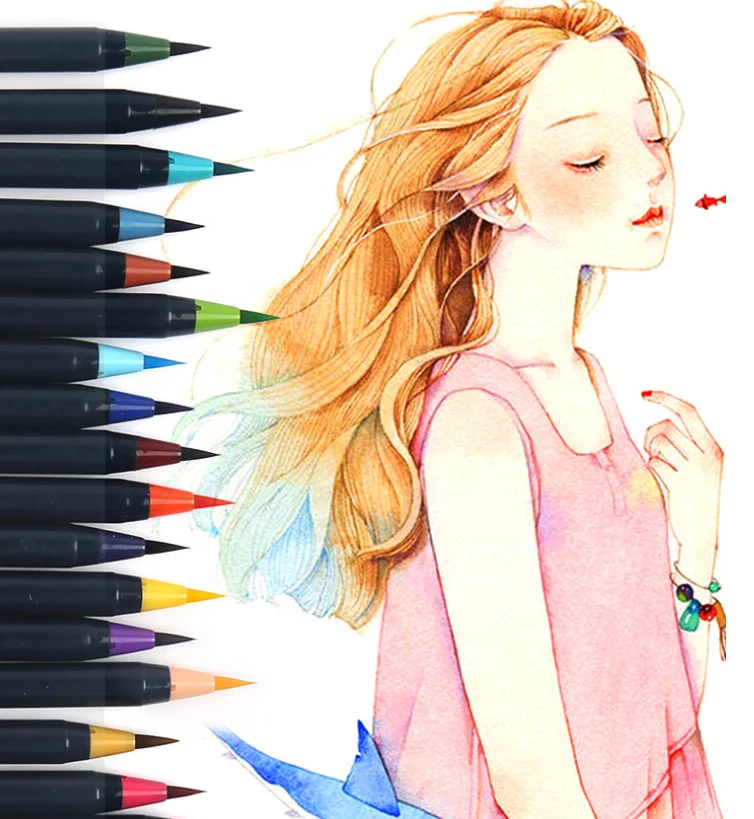 Promotional Watercolor Brush Pen Calligraphy  Paint Water Brush Pen
