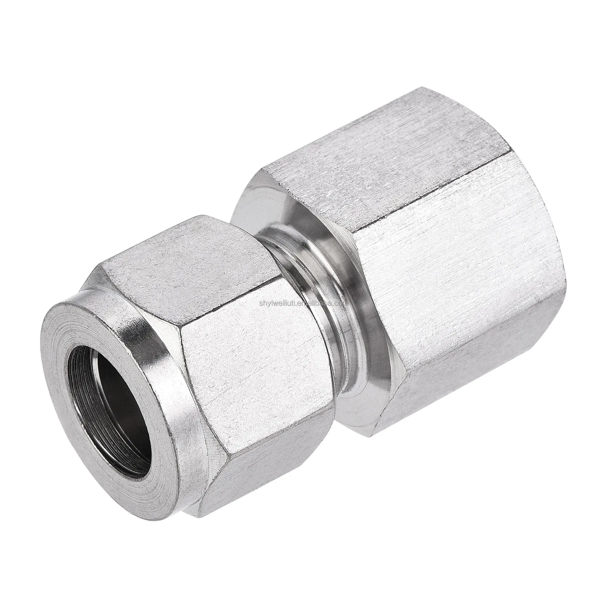 Nailok Instrument Compression Pipe Fittings 316L Stainless Steel Female and Male Gauge Connector for Gas and Oil