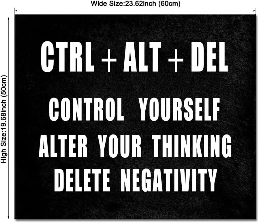 BIGIMAGE Modern Canvas Prints Wall Art Motivational Think You Speak Poster with Positive Quotes for Classroom Office Living Room