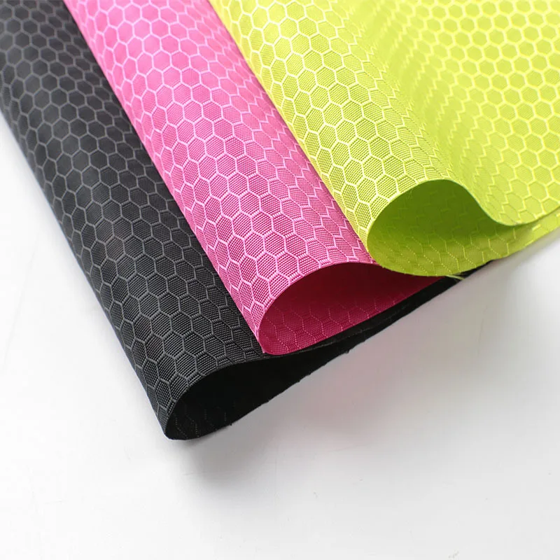 600D Polyester Jacquard Honeycomb Ripstop Oxford Fabric With PU Coating Tear Resistant Waterproof Outdoor Fabric for Luggage