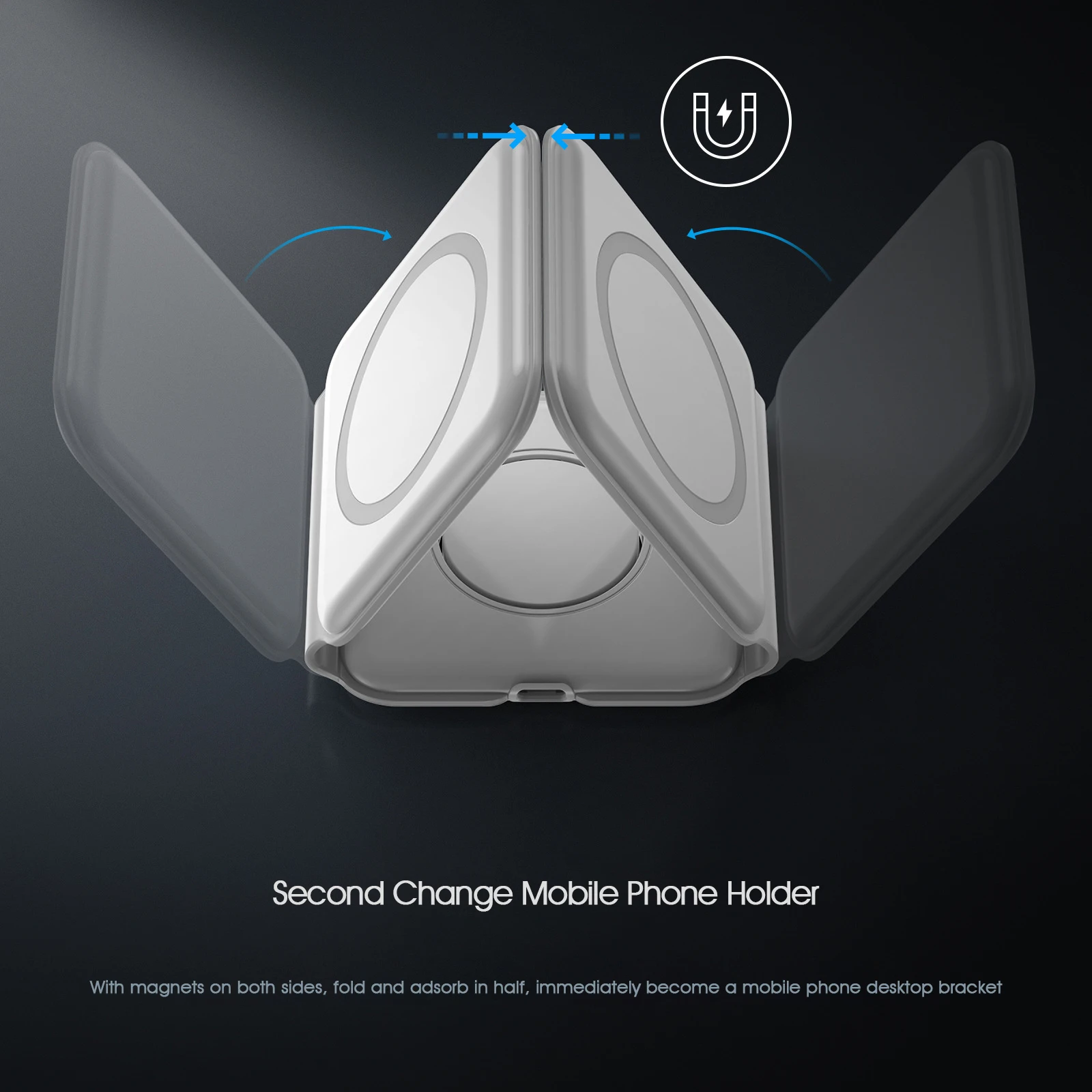 Top Sale 3 in 1 QI Magnetic Foldable Phone  Wireless Charger