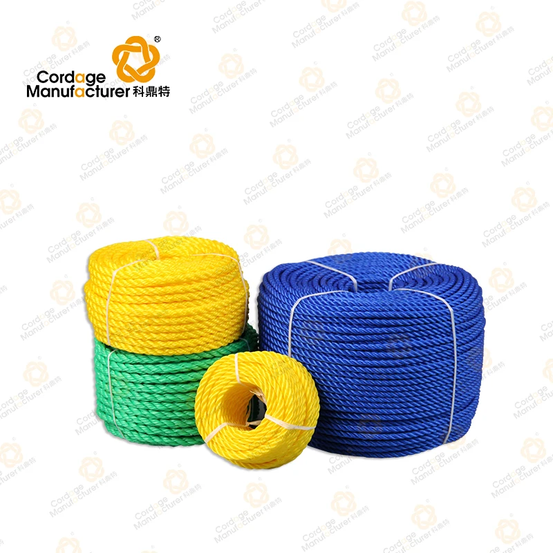 3 strand twisted pp danline rope, polypropylene danline rope