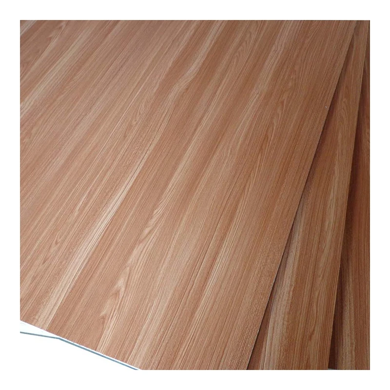 6mm 8mm 12mm 18mm Hardwood Core Wood Grain Brown Melamine Plywood