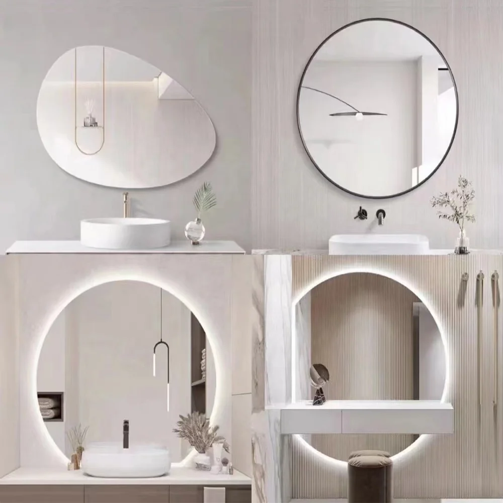 Hot Sale Hello Kitty Led Mirror Fashion Wall Mirror Decoration For Home