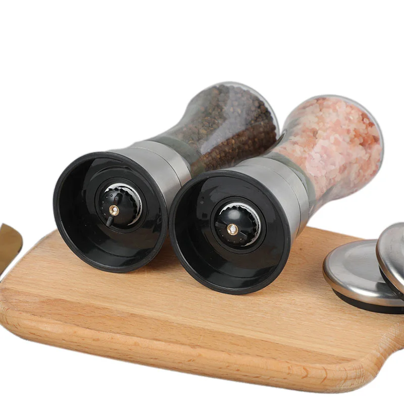 Eco-Friendly Manual Salt And Pepper Shakers Grinders Seasoning  Salt Pepper Grinder With Mill