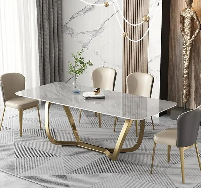 home furniture dining room table designs hotel glass dining table and 6 chairs stainless steel dining table set