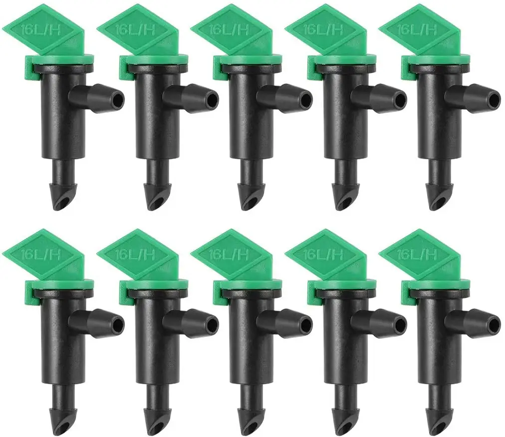 Flag Dripper 4 GPH 16L/H Emitter Sprinkler For Garden Lawn Drip Irrigation Connect 4/7mm Hose