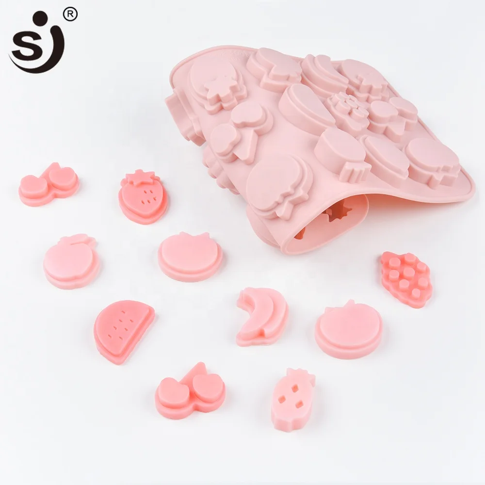 Wholesale cheap watermelon strawberry banana shape gummy making tools fruit shape silicone mold  home application