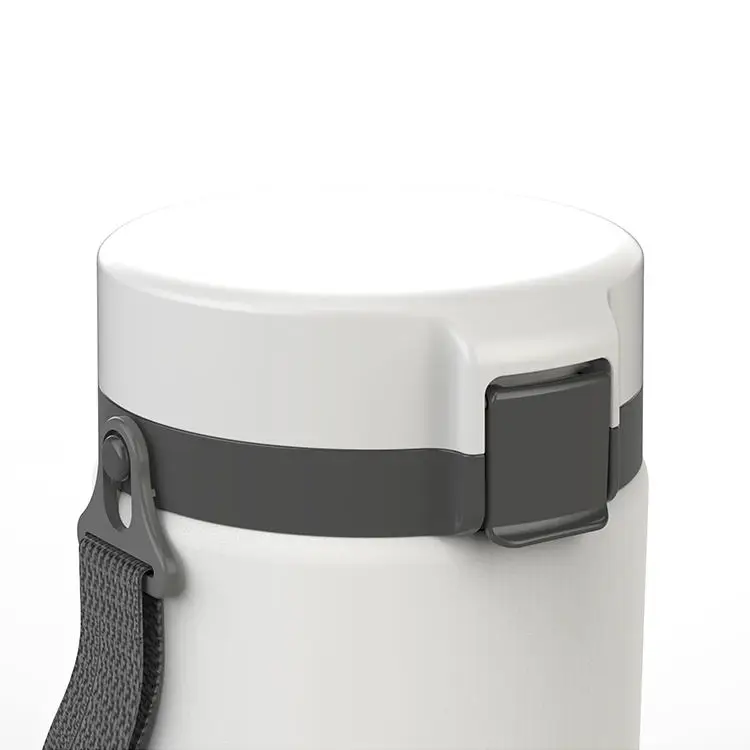 Stainless Steel Multilayer Hot Food Flask Lunch Box Vacuum Insulated W/Handle