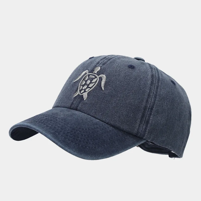 Fashion good quality solid color logo customized blank baseball cap sea turtle baseball cap