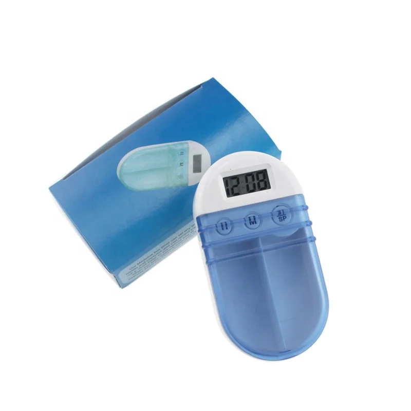 Mini Cartridge Portable Electronic Medicine Box Reminder Pill  storage Box alarm timer