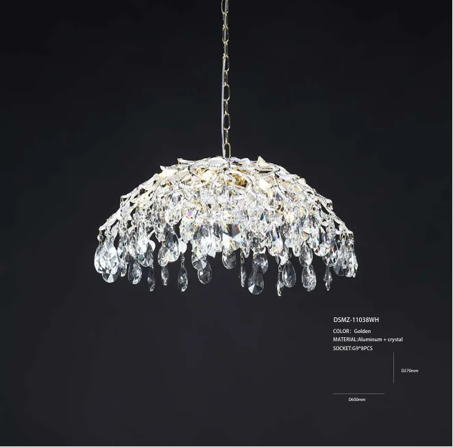 Luxury Living Room Lamp Crystal Ceiling Lamp Villa Banquet Decoration Tree Branch Crystal Chandelier