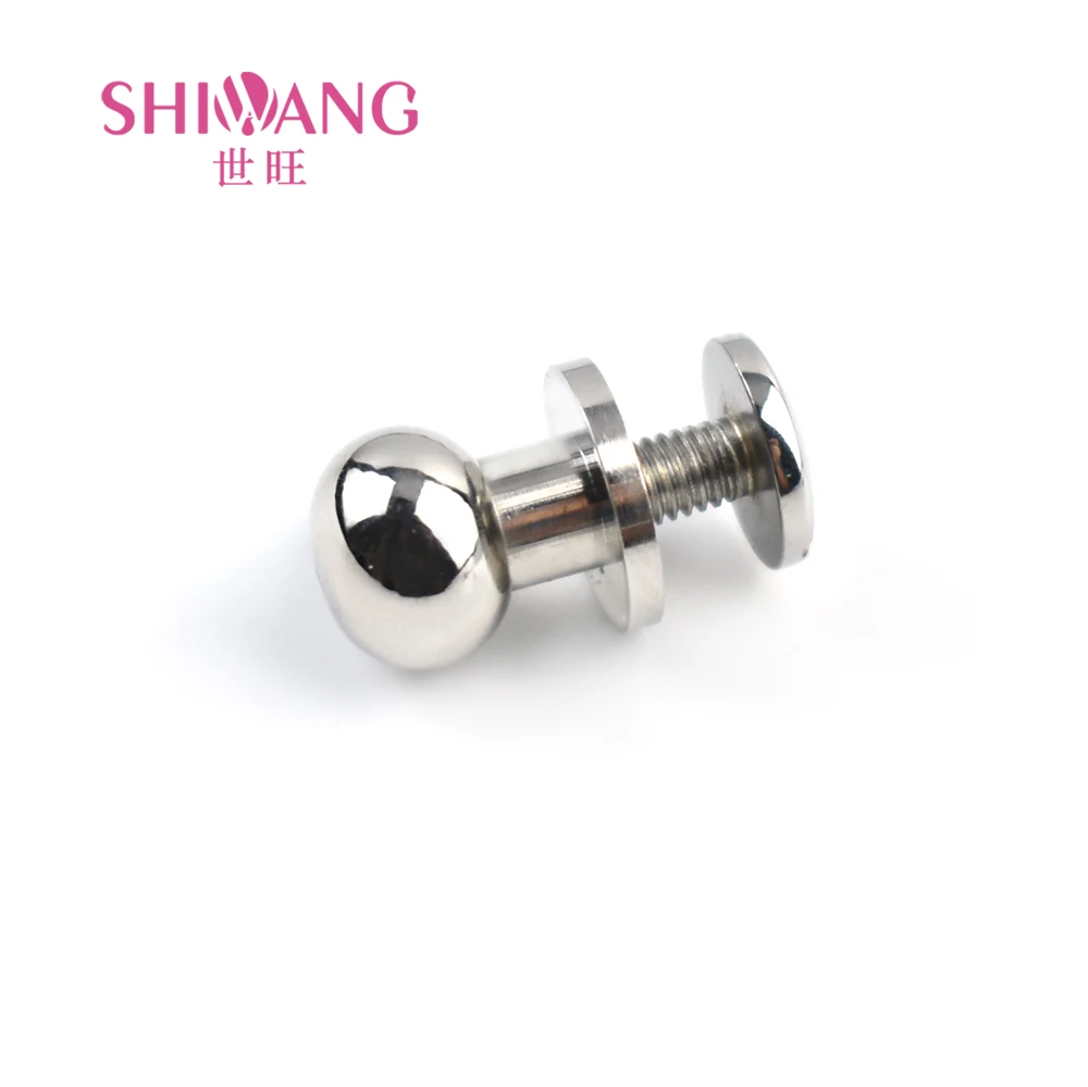 8mm Mushroom Rivet Stainless Steel Screw Round Head Small Bag Leather Accessories Nipple Rivet