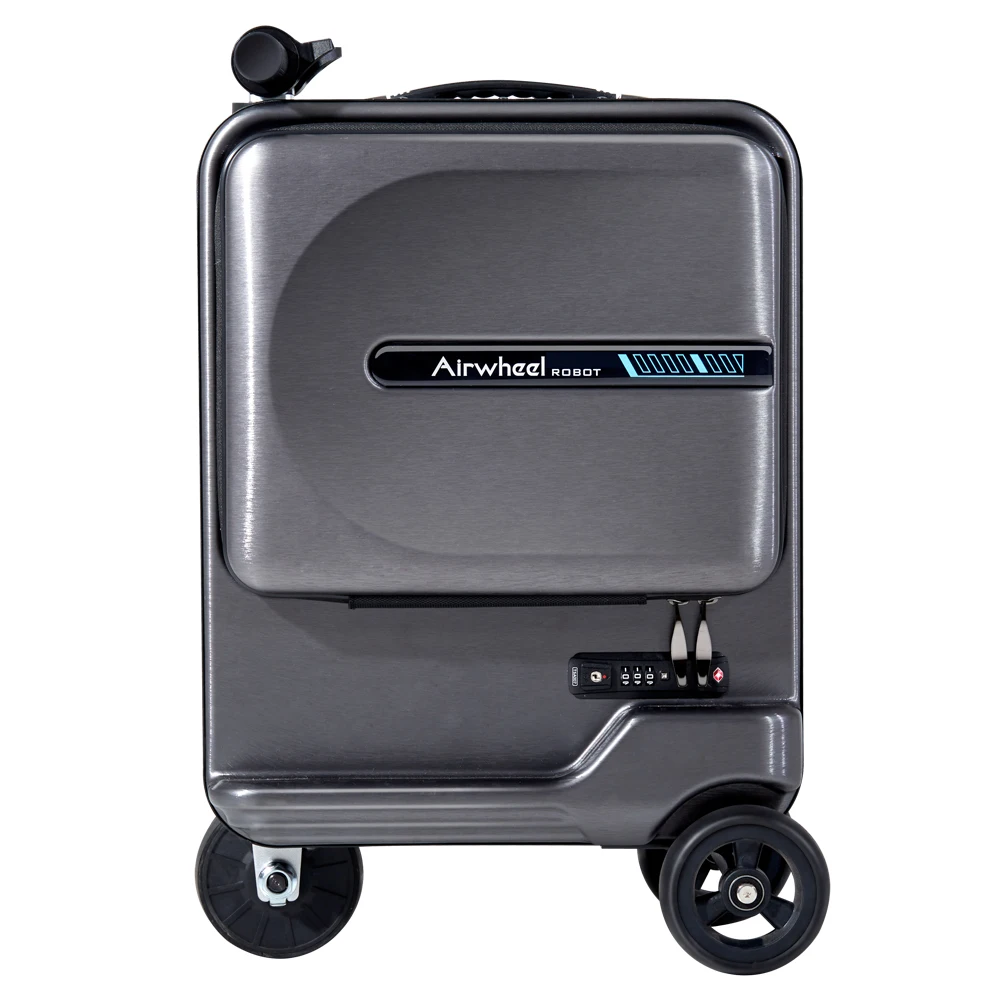 Airwheel SE3minT electrical scooter suitcase carry on 20inch usb charge port luggage set with cup holder travel suitcase