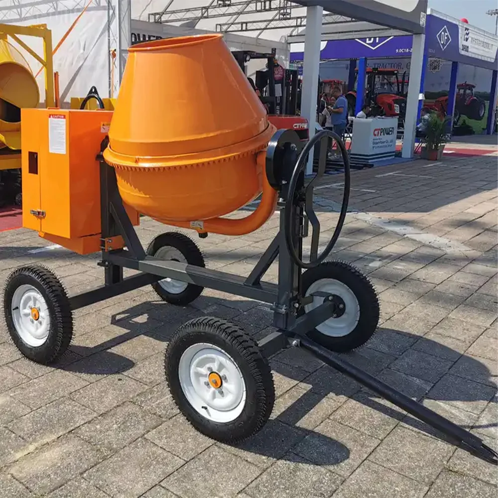 Free shipping gasoline large capacity mini concrete mixer with lift commercial concrete mixer