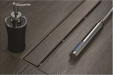 tile insert floor drain stainless steel long shower drain