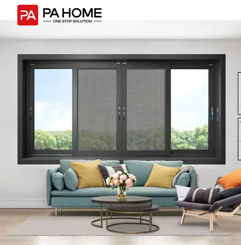 PA French Style Minimalist Residential Kitchen Sliding Door Windows For Pvc Windows And Doors