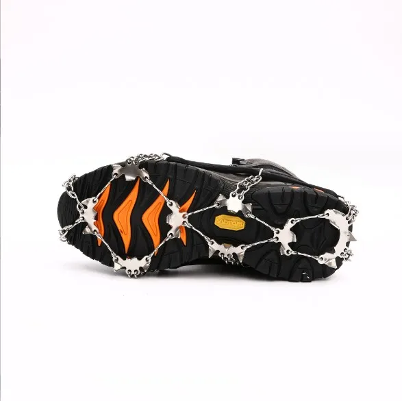 26 teeth ice cleats Snow Shoes Stainless Spikes Traction Cleats Fishing Hiking Walking Mountaineering Climbing
