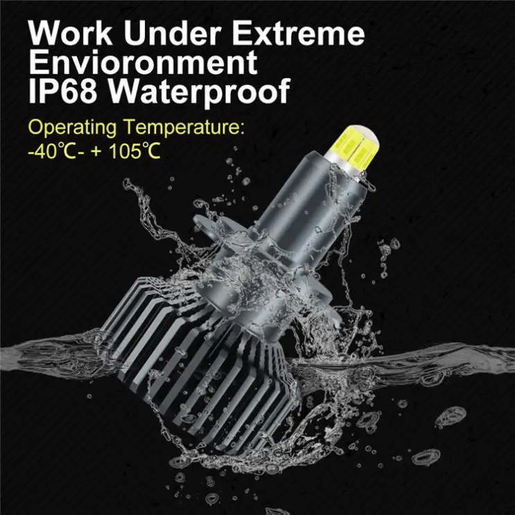 P9 auto lighting system Auto 2pcs bright car led headlight light h4 Car LED Bulb 3570 CSP Chips 3500LM led headlight