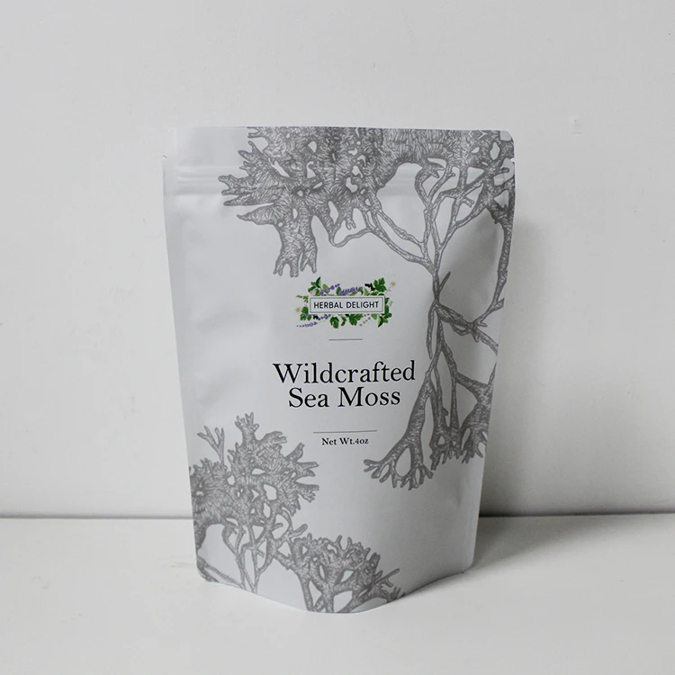 custom printed resealable plastic aluminum foil ziplock stand up pouches bag with zipper for food packaging