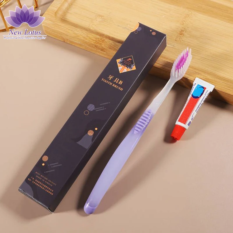 Disposable Hotel Amenities Dental Kit Hotel Toothbrush With Toothpaste for Hotels